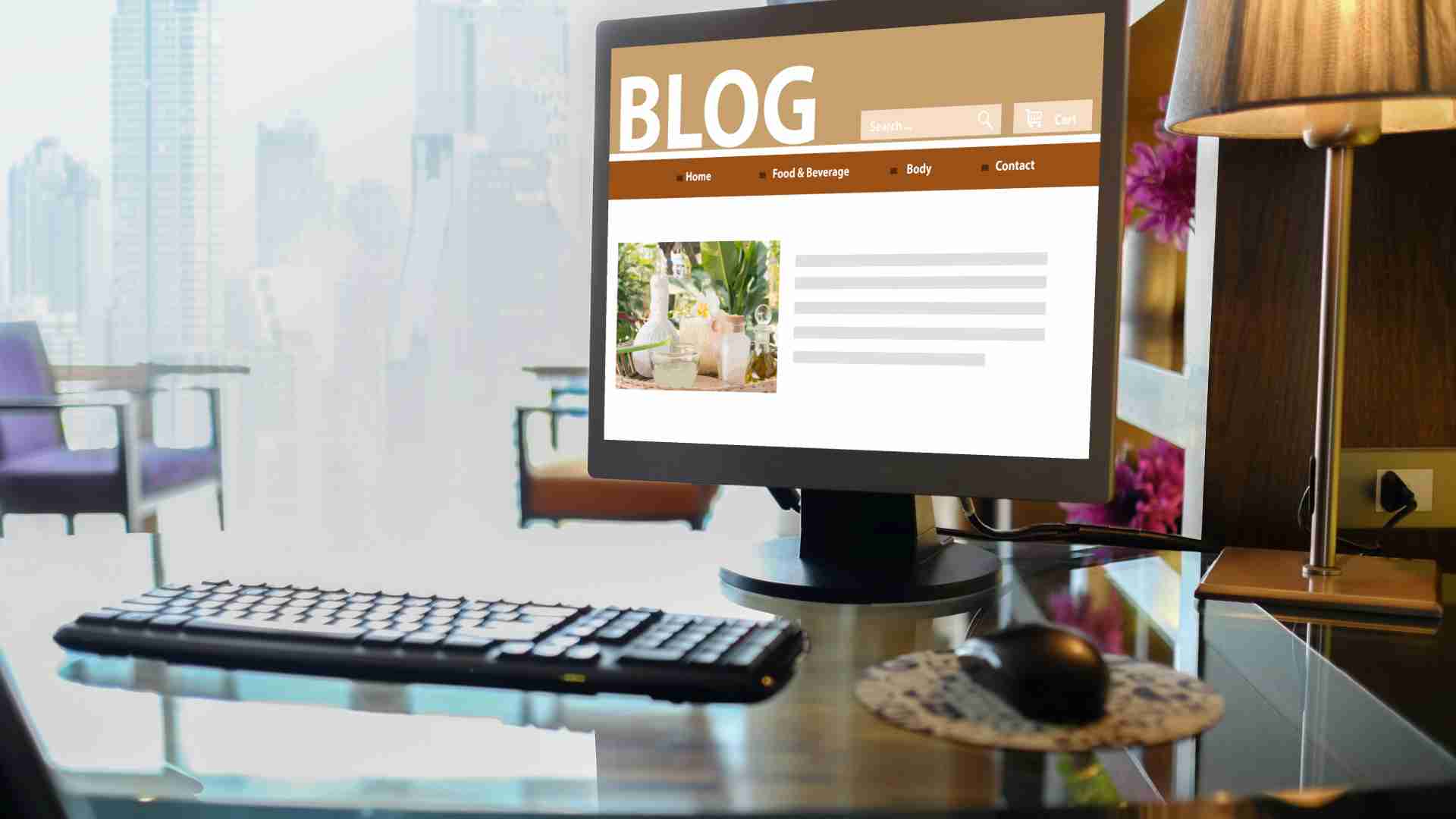 Blog Blog viewing on a desk top